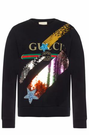 Sweatshirt with a sequin finish, zdjęcie 1 Sweatshirt with a sequin finish od Gucci